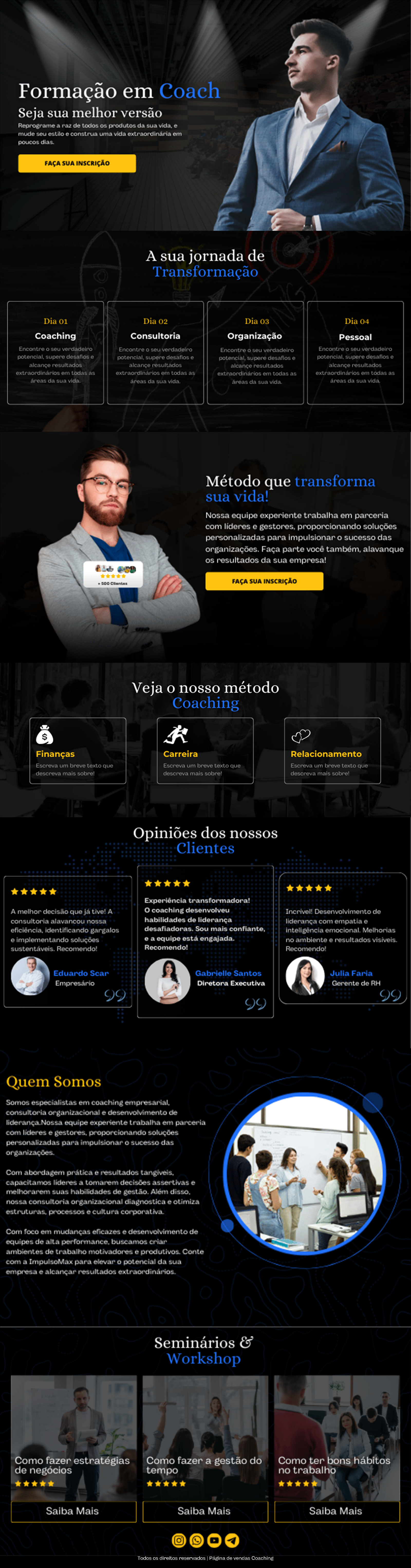 Preview real de site pronto no Canva